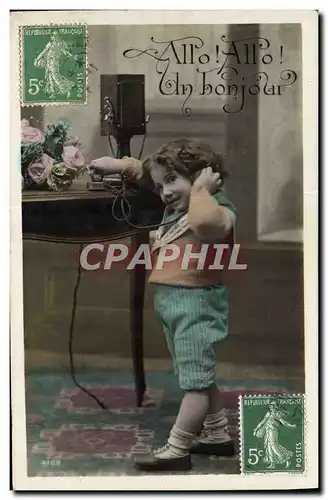 Cartes postales Telephone Enfant