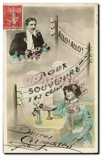 Cartes postales Telephone Femme