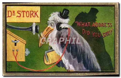 Cartes postales Telephone Dr Stork