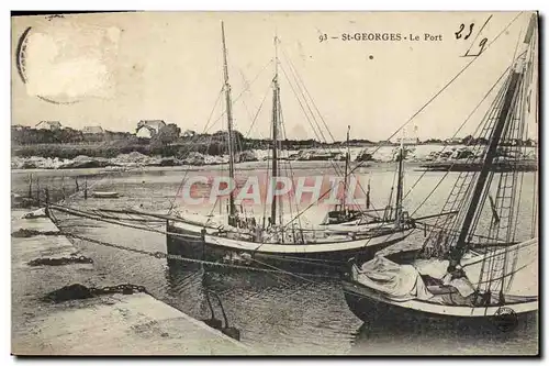 Cartes postales Bateau St Georges Le port