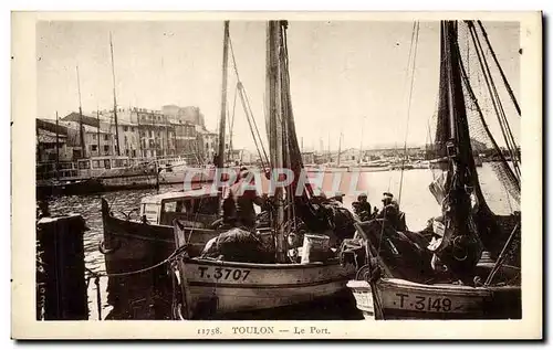 Cartes postales Bateau Toulon Le port