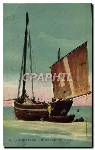 Cartes postales Bateau Berck Plage Peche