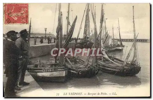 Ansichtskarte AK Bateau Le Treport Barques de peche