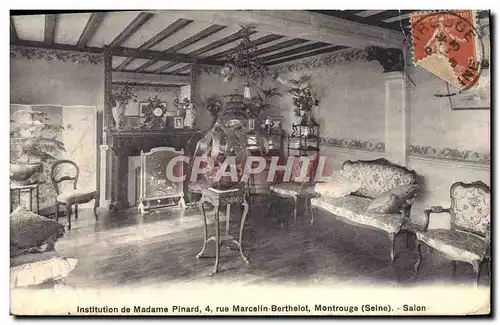 Cartes postales Institution de Madame Pinard Rue Marcelin Berthelot Montrouge Salon