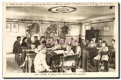 Cartes postales Salle d&#39Ecole Loi universelle
