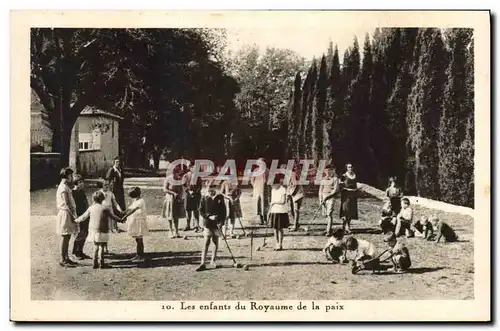 Cartes postales Les enfants du royaume de la paix Croquet