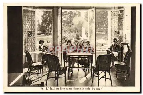 Cartes postales L&#39ideal du Royaume donne la paix du coeur