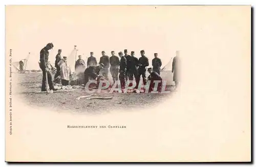 Cartes postales Militaria Rassemblement des gamelles