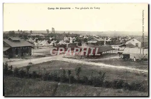 Cartes postales Militaria Camp de Sissonne Vue generale du camp