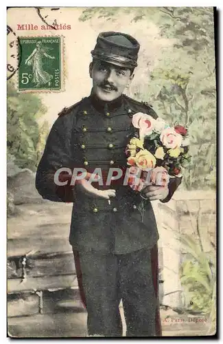 Cartes postales Militaria Soldat