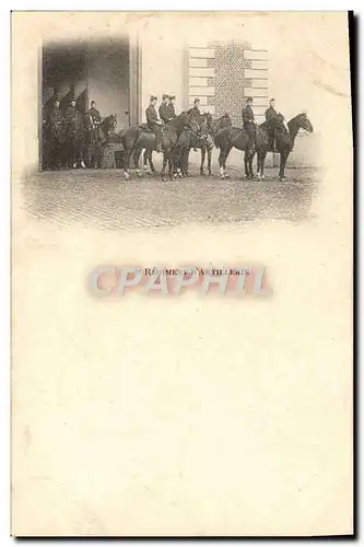 Ansichtskarte AK Militaria 4eme regiment d&#39artillerie Chevaux