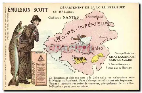 Ansichtskarte AK Emulsion Scott Poisson Departement Loire Inferieure Nantes Chateaubriant Saint Nazaire Vache