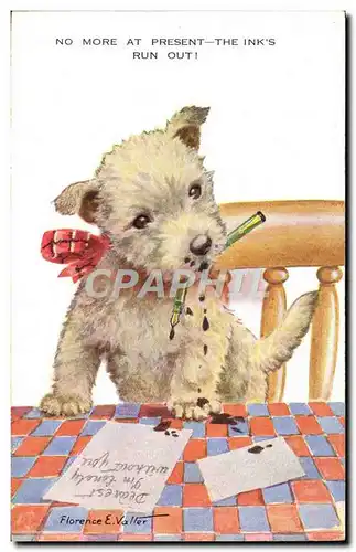 Cartes postales Chien Stylo