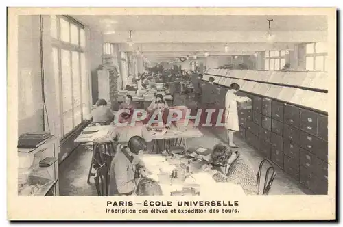 Ansichtskarte AK Paris Ecole universelle Inscription des eleves et expedition des cours