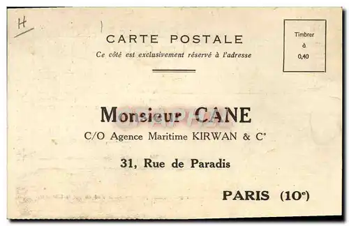 Cartes postales Photographie Assurace Appareil Leica de Leitz Lloyd&#39s de Londres Cane Agence Kirwan Rue de Pa