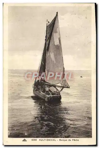 Cartes postales Bateau Peche Ault Onival Barque de peche