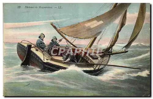 Cartes postales Bateau Peche Pecheurs de maquereaux