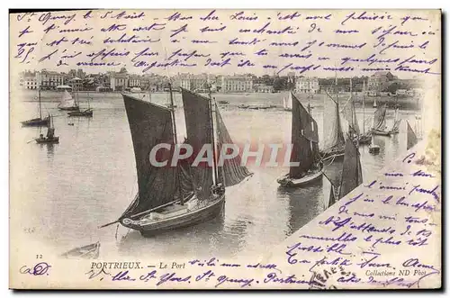 Cartes postales Bateau Peche Portrieux Le port