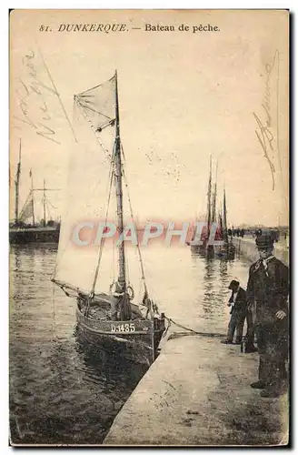 Cartes postales Bateau de Peche Dunkerque