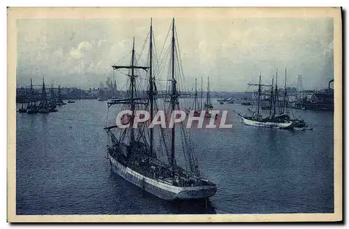 Cartes postales Bateau Peche Bordeaux Les morutiers en rade