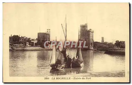 Ansichtskarte AK Bateau Peche La Rochelle Entree du port