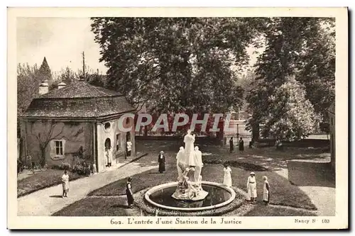 Cartes postales L&#39entree d&#39une station de la justice