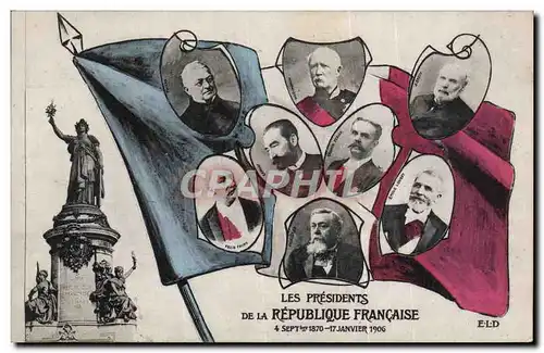 Ansichtskarte AK Presidents de la Republique Francaise