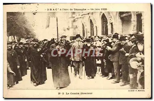 Cartes postales Drac a l&#39Arc de TRiomphe 14 juin 1925 Le comite directeur