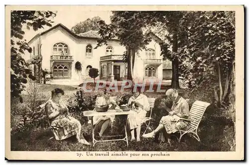 Cartes postales Un travail aimable pour son prochain