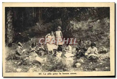 Cartes postales Le zele pour la bonne cause