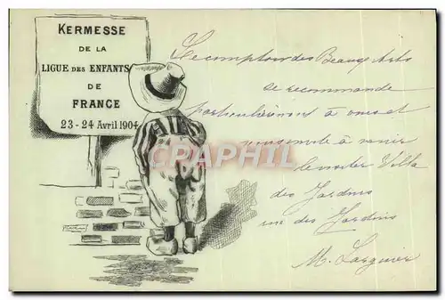 Cartes postales Kermesse de la ligue des enfants de France 1904