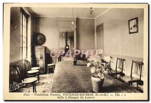 Cartes postales Fondation Pereire Tournan en Brie Salle a manger du Louvre