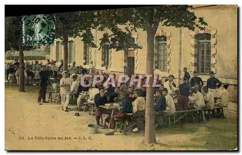 Cartes postales Militaria le refectoire en ete