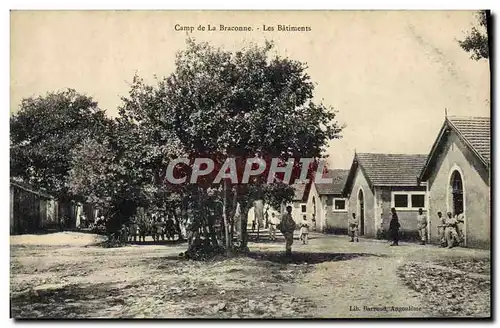 Cartes postales Militaria Camp de la Braconne Les batiments