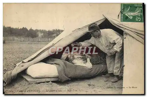 Cartes postales Militaria camp d&#39Auvours Le quart d&#39eau