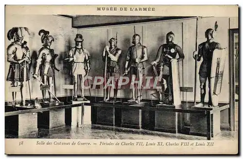 Ansichtskarte AK Militaria Paris Musee de l&#39armee Charles VII Louis XI Charles VIII Louis XII