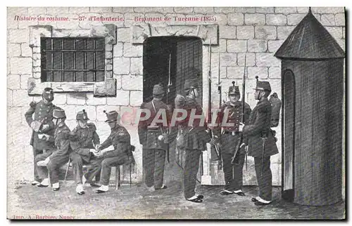 Cartes postales Militaria 37eme d&#39infanterie Regiment de Turenne