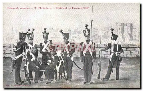 Ansichtskarte AK Militaria 37eme d&#39infanterie Regiment de Turenne 1830