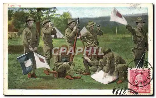 Cartes postales Militaria Signalling