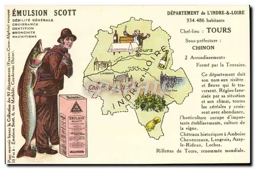 Ansichtskarte AK Emulsion Scott Departement Indre et Loire Tours Chinon