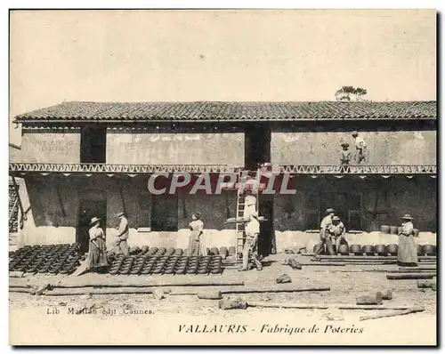 Cartes postales Poterie Ceramique Vallauris Fabrique de poteries