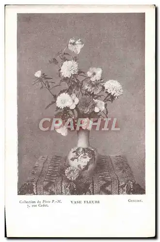 Cartes postales Photographie Grilliat Vase fleuri