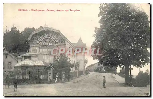 Cartes postales Photographie Epinal Etablissements Scherr Avenue des Templiers