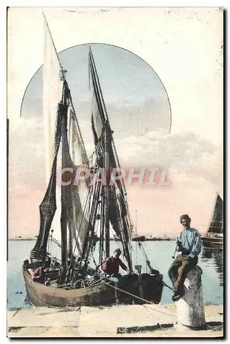 Cartes postales Bateau Peche