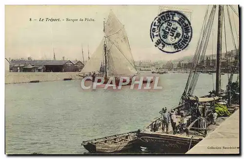 Cartes postales Bateau Peche Le Treport Barque de peche