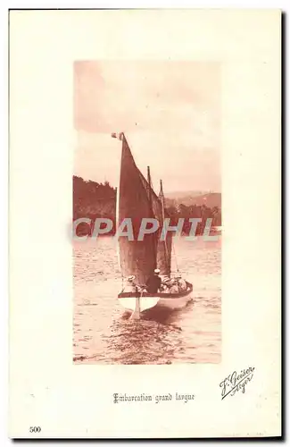 Cartes postales Bateau Peche Embarcation grand largue