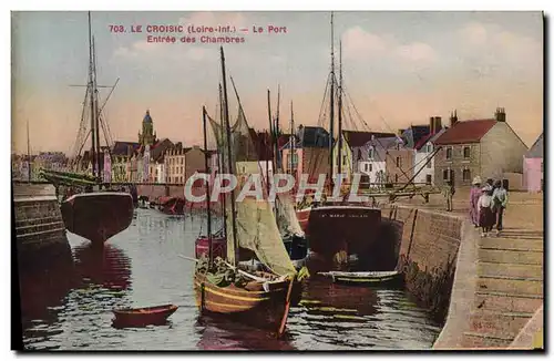 Cartes postales Bateau Peche Le Croisic Le port Entree des chambres