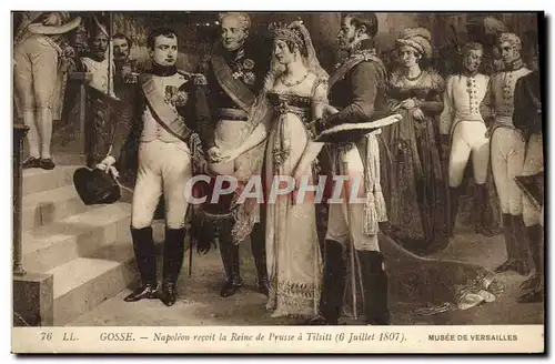 Ansichtskarte AK Napoleon 1er Gosse Napoleon recoit la reine de Prusse a Tilsitt