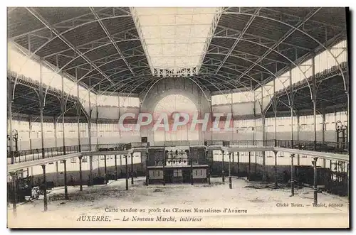 Cartes postales Auxerre Le nouveau Marche Interieur