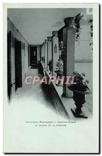 Cartes postales Enfants Institution Moucheront Fontenay sous Bois La galerie de la direction